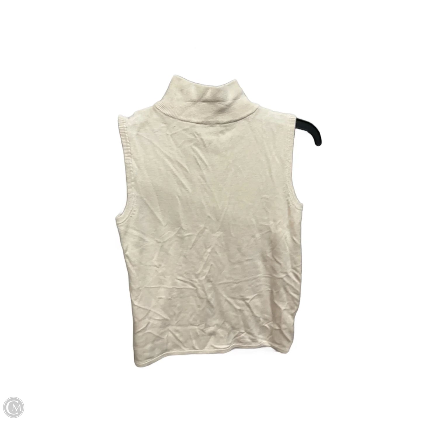 Top Sleeveless By Ann Taylor In Beige, Size: S