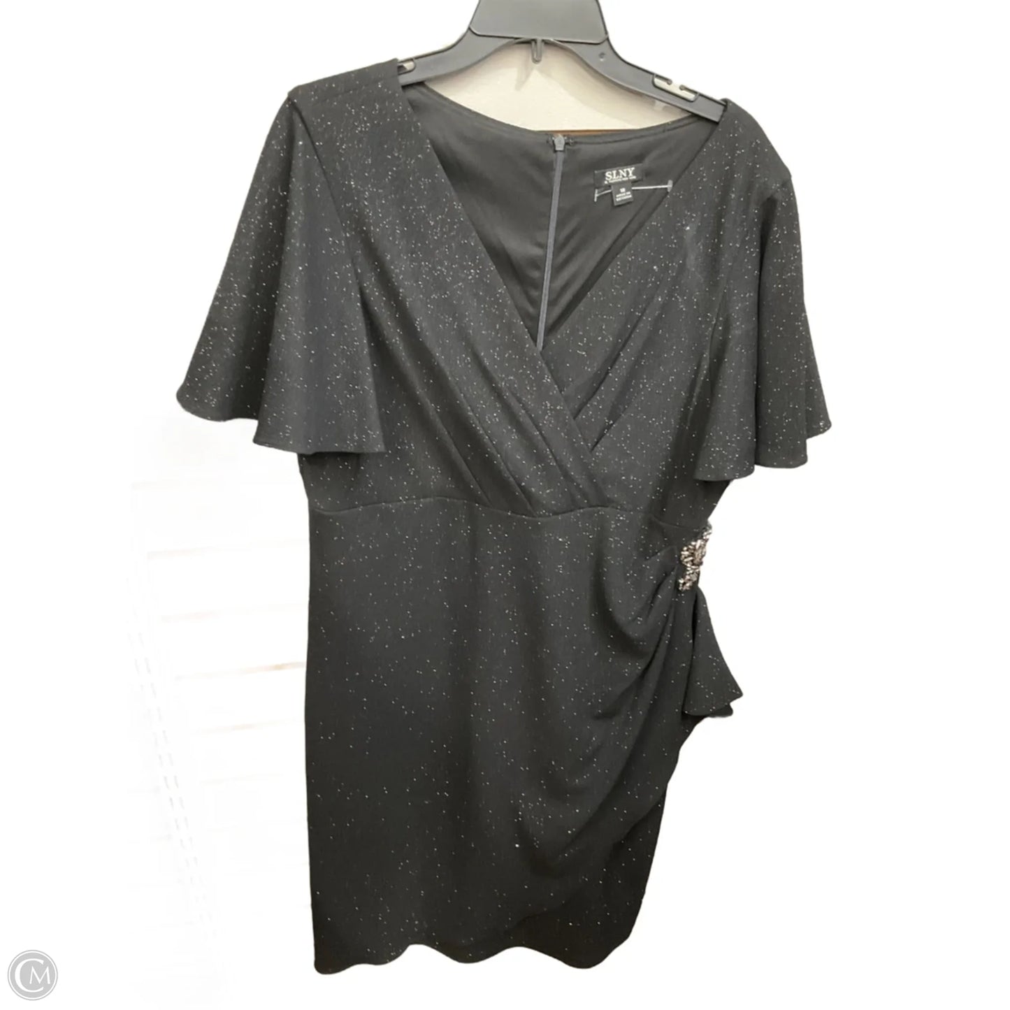 Dress Party Midi By Clothes Mentor In Black, Size: 2x