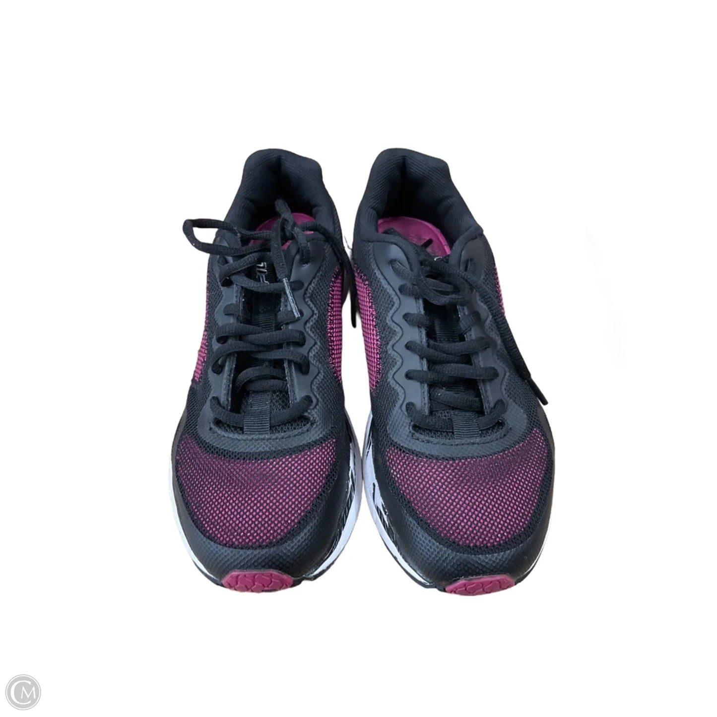 Shoes Athletic By Fila In Black & Pink, Size: 6