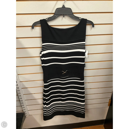 Dress Casual Midi By White House Black Market In Black & White, Size: M