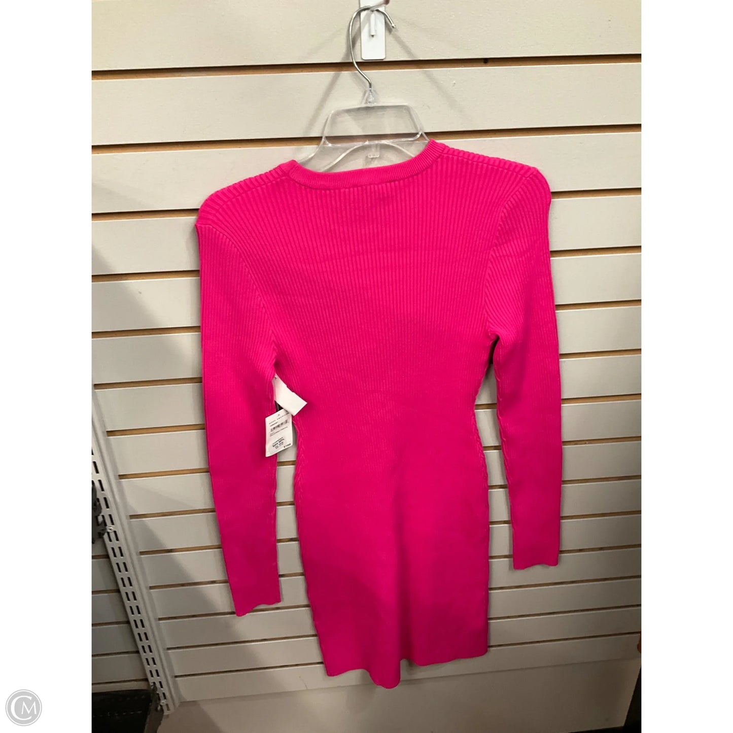 Dress Casual Midi By Good American In Pink, Size: L