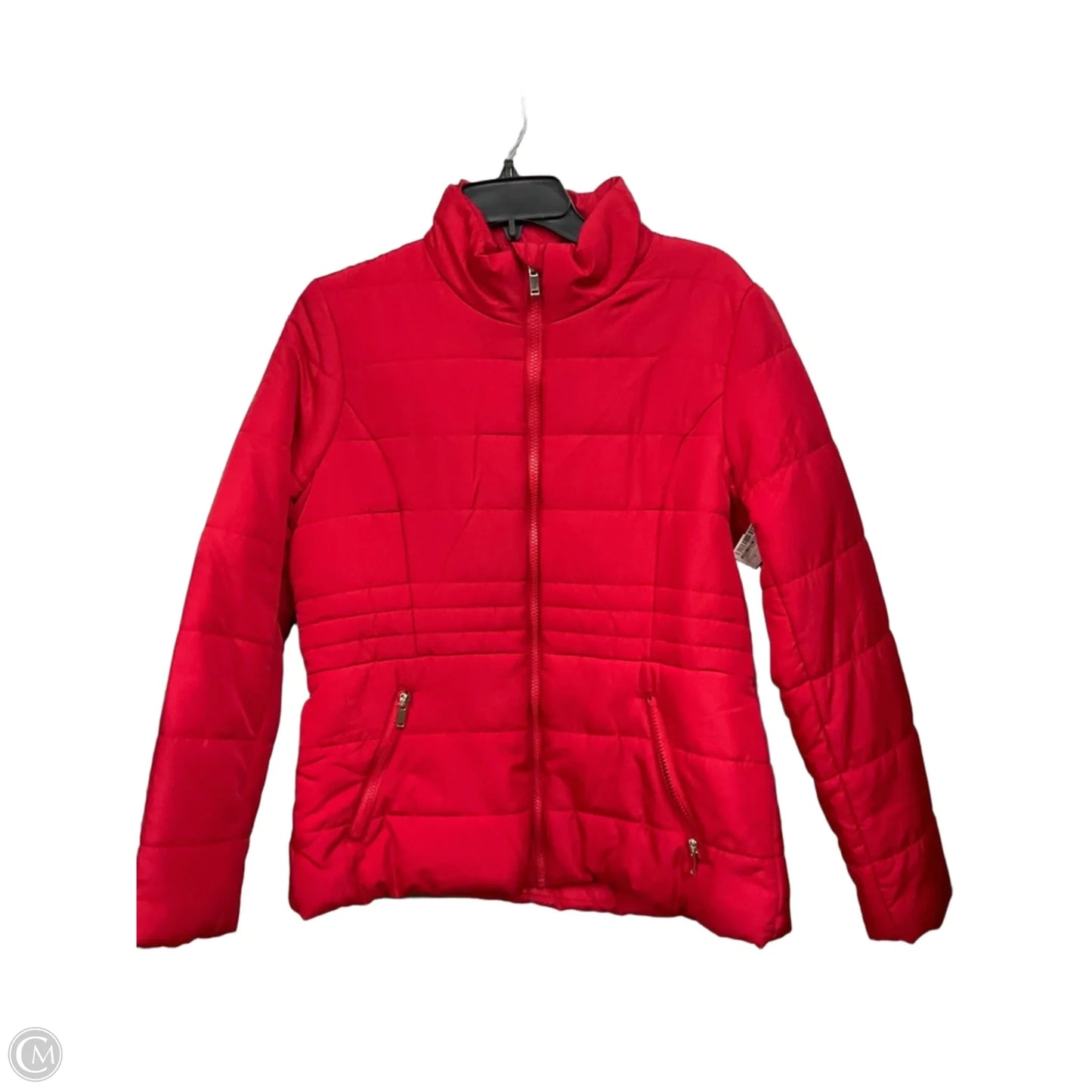Jacket Puffer & Quilted By New York And Co In Red, Size: M