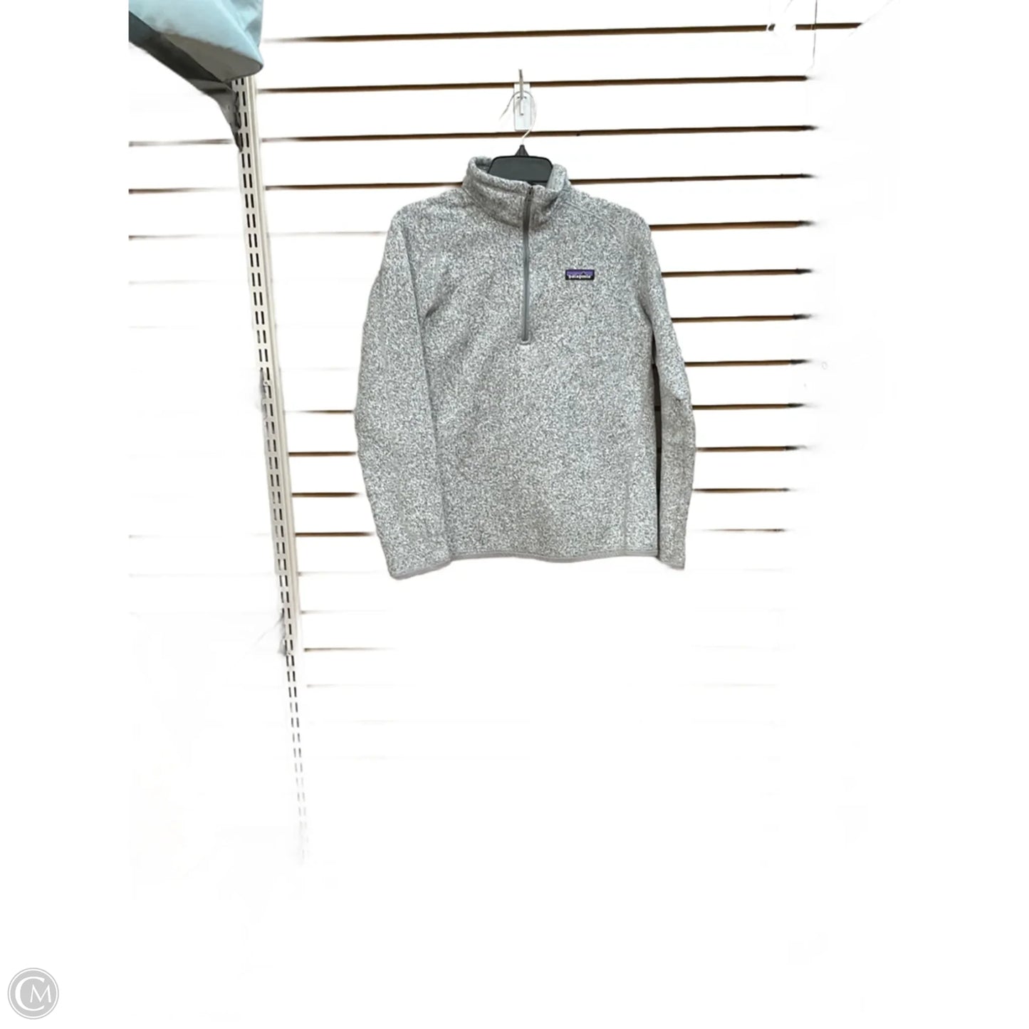 Athletic Sweatshirt Collar By Patagonia In Grey, Size: L