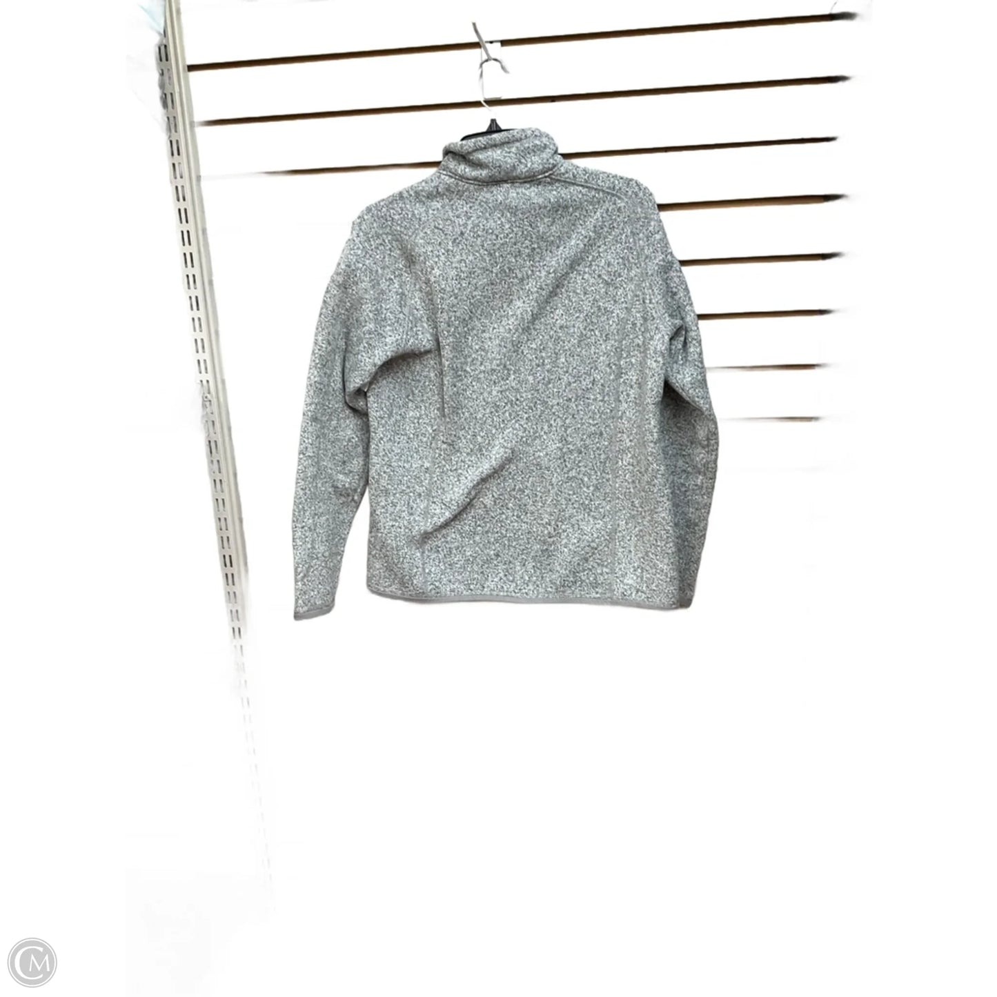 Athletic Sweatshirt Collar By Patagonia In Grey, Size: L