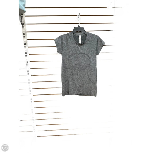 Athletic Top Long Sleeve Crewneck By Lululemon In Grey, Size: L