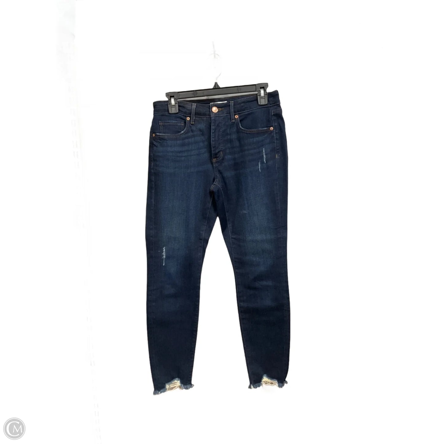 Jeans Skinny By Loft In Blue Denim, Size: 4
