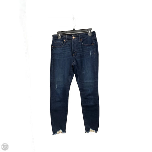 Jeans Skinny By Loft In Blue Denim, Size: 4