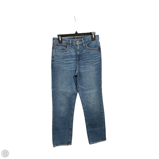 Jeans Straight By J. Crew In Blue Denim, Size: 4