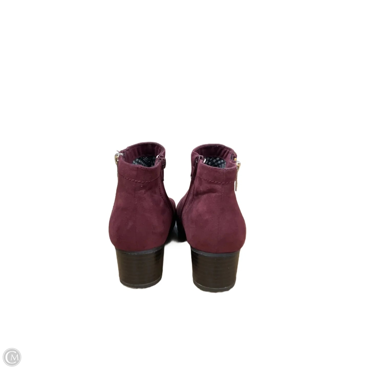 Boots Ankle Heels By Charter Club In Maroon, Size: 6