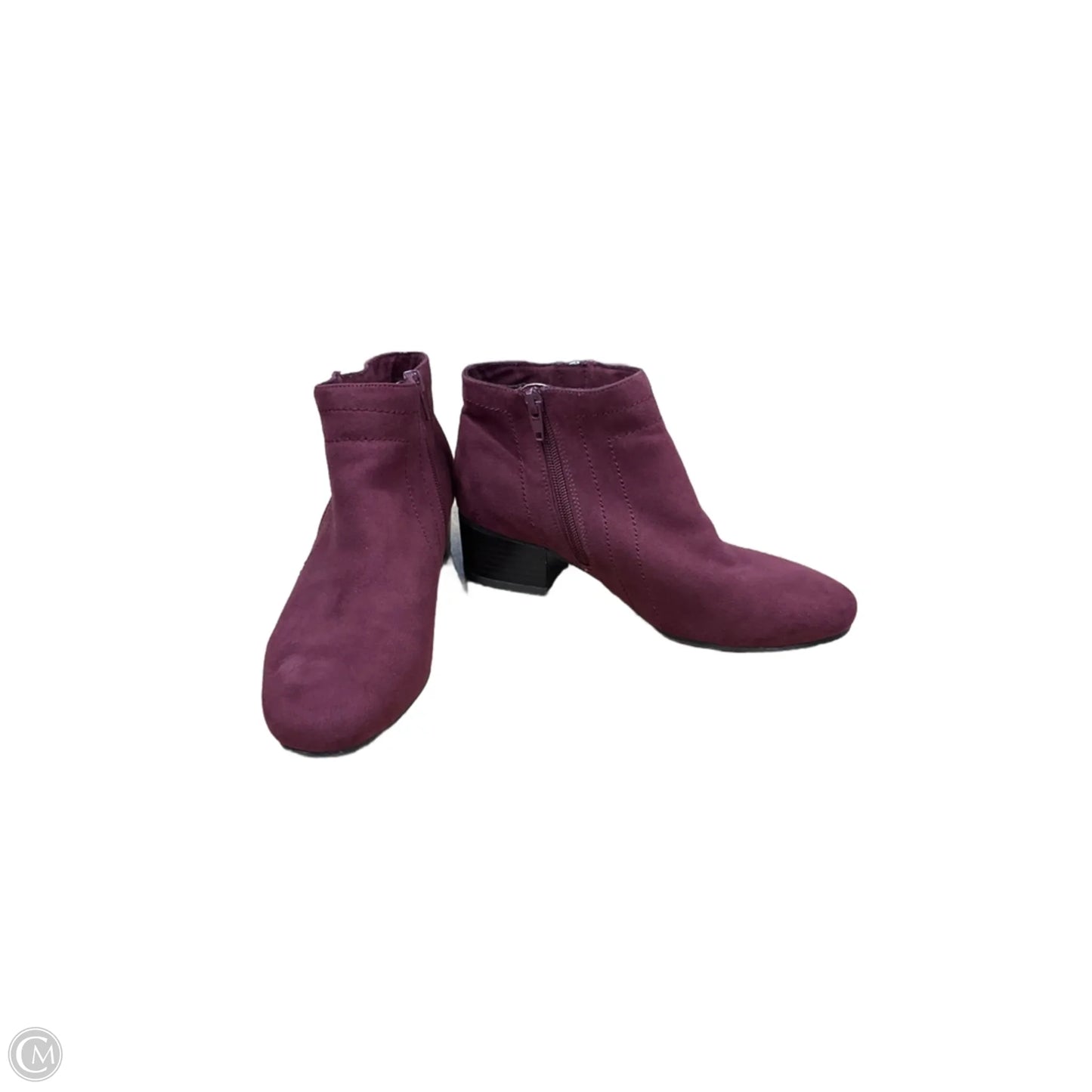 Boots Ankle Heels By Charter Club In Maroon, Size: 6