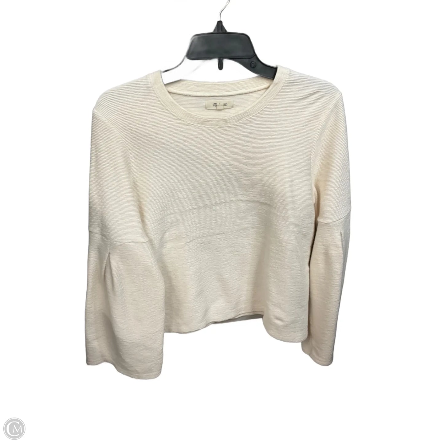 Top Long Sleeve By Madewell In Cream, Size: L