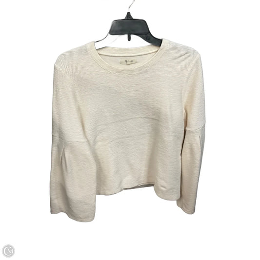Top Long Sleeve By Madewell In Cream, Size: L