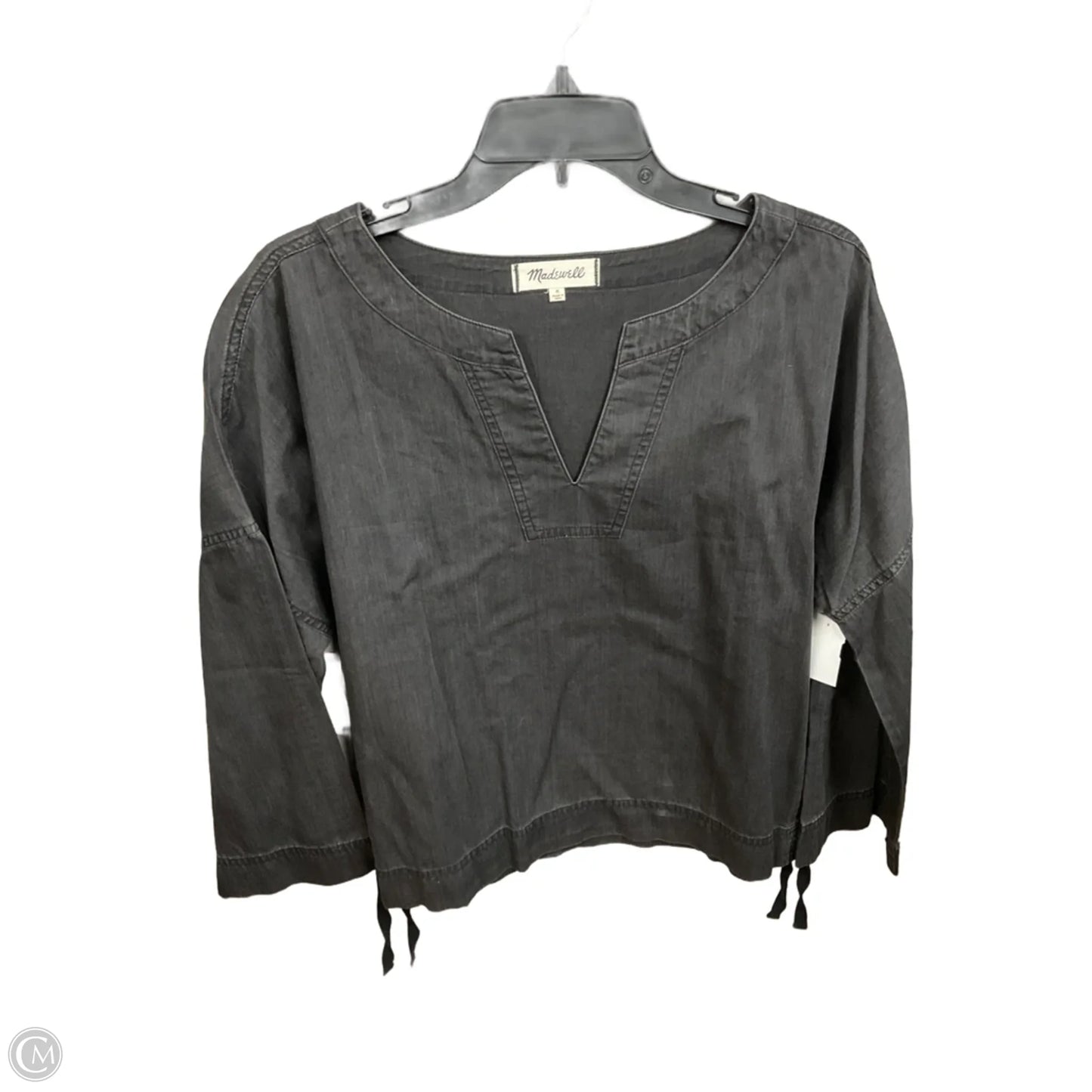 Top Long Sleeve By Madewell In Black, Size: M