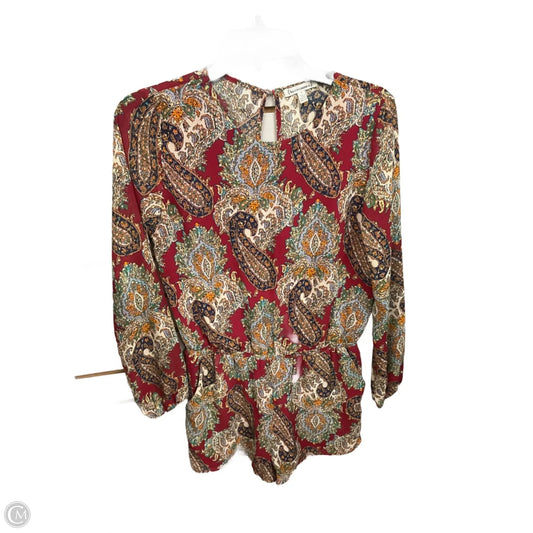 Romper By Lucca Couture In Paisley Print, Size: S
