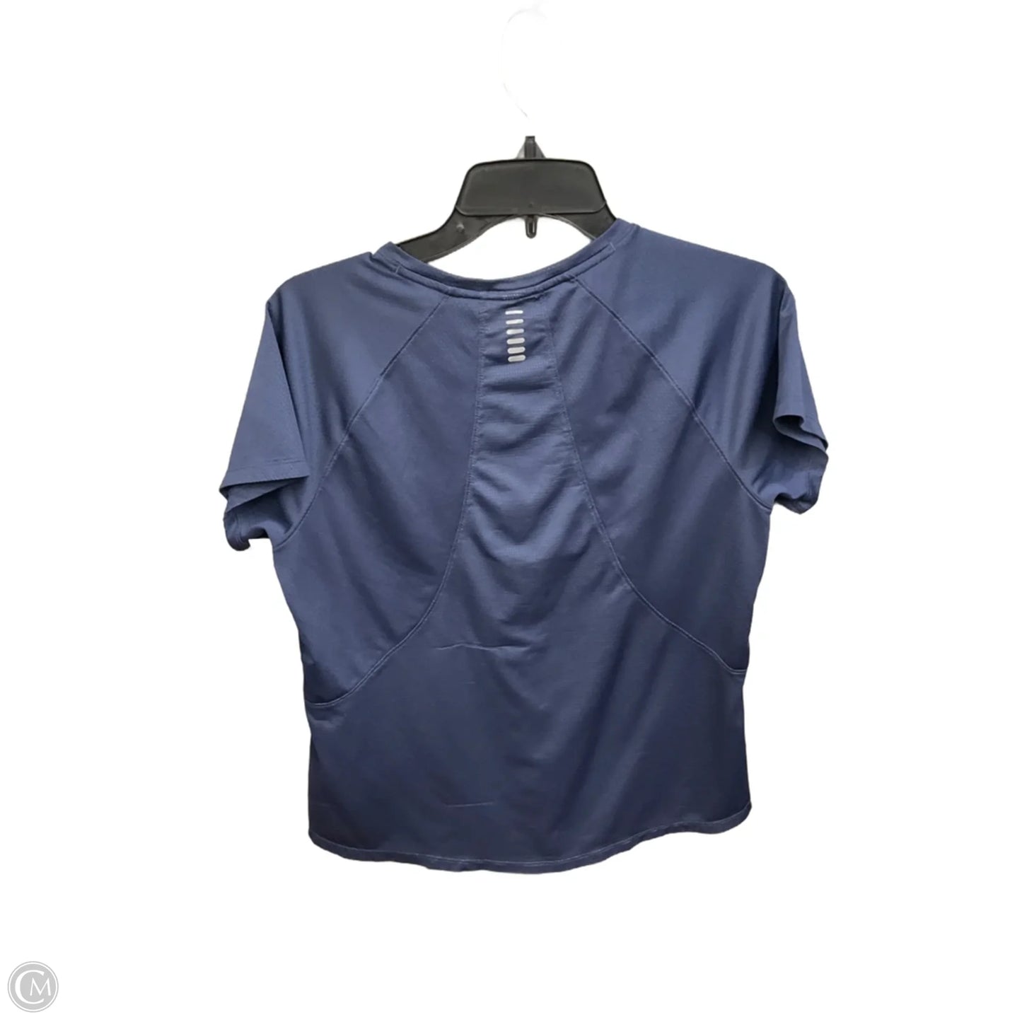 Athletic Top Short Sleeve By Under Armour In Blue, Size: L