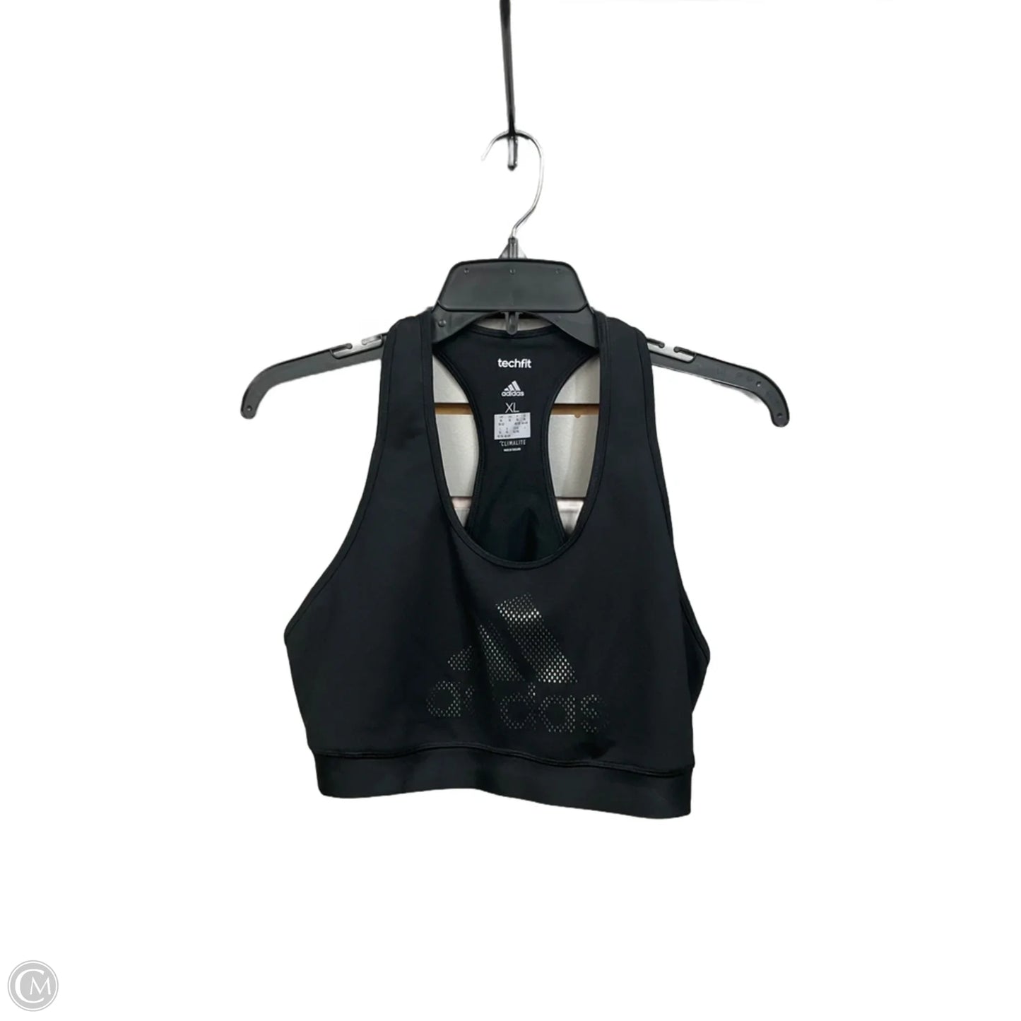 Athletic Bra By Adidas In Black, Size: Xl