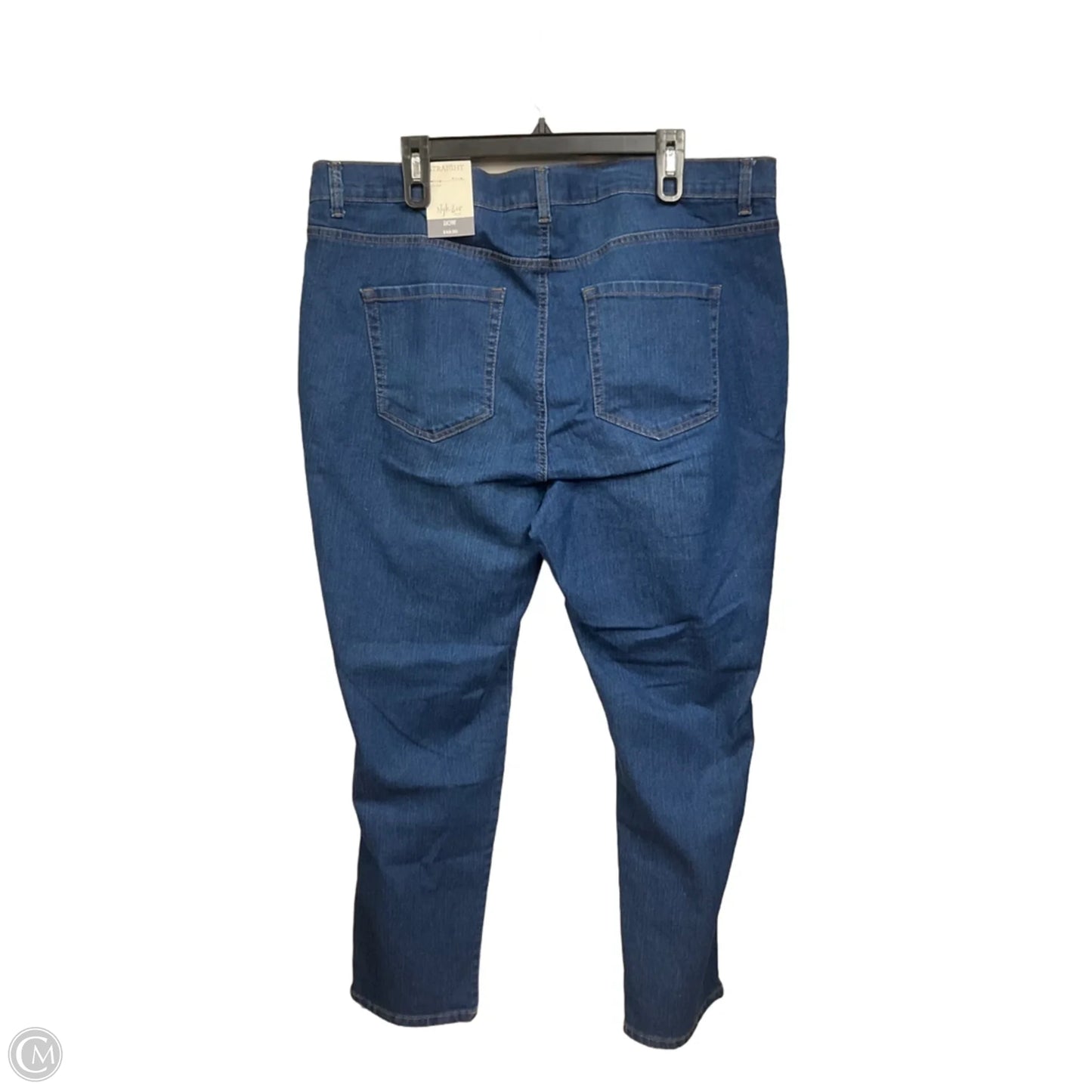 Jeans Straight By Style And Company In Blue Denim, Size: 20