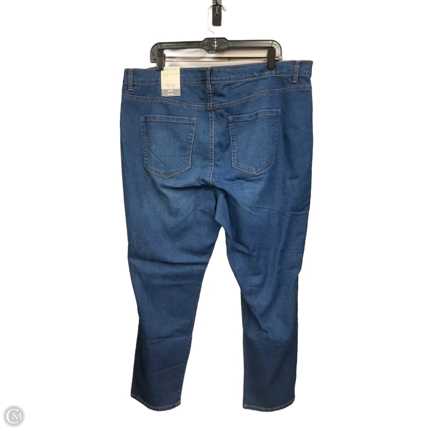 Jeans Straight By Style And Company In Blue Denim, Size: 20
