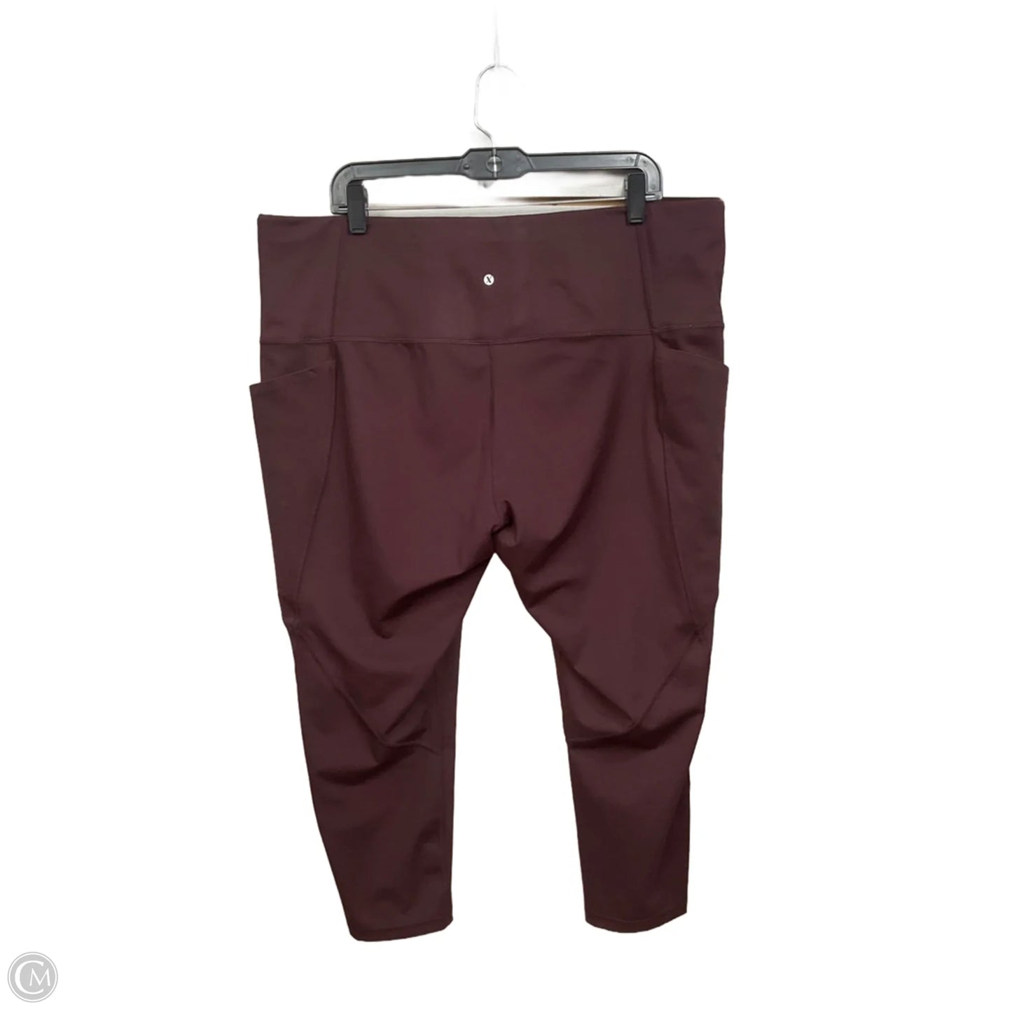 Athletic Capris By Xersion In Maroon, Size: 2x