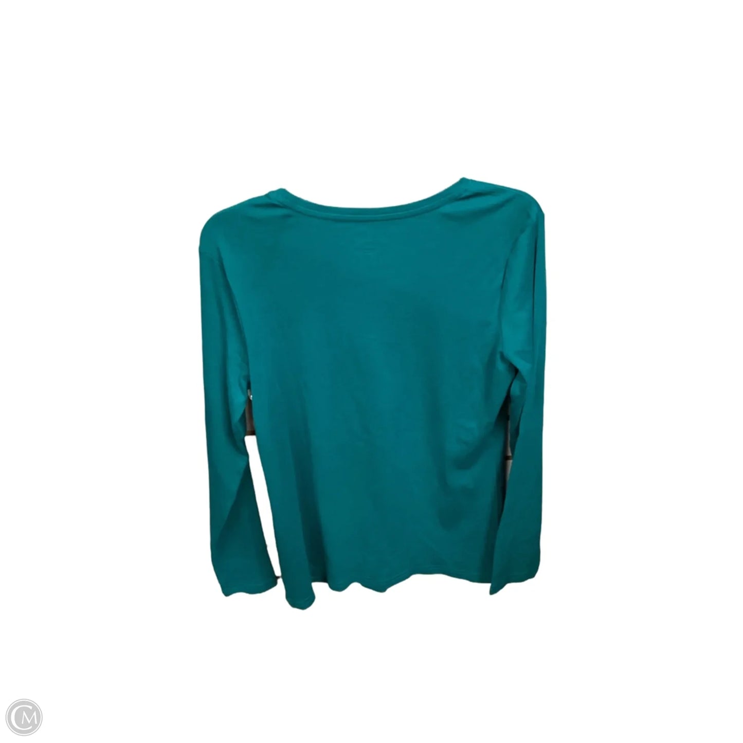 Top Long Sleeve Basic By Bass In Teal, Size: Xl