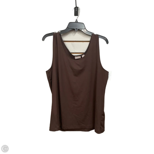 Tank Top By Chicos In Brown, Size: Xl