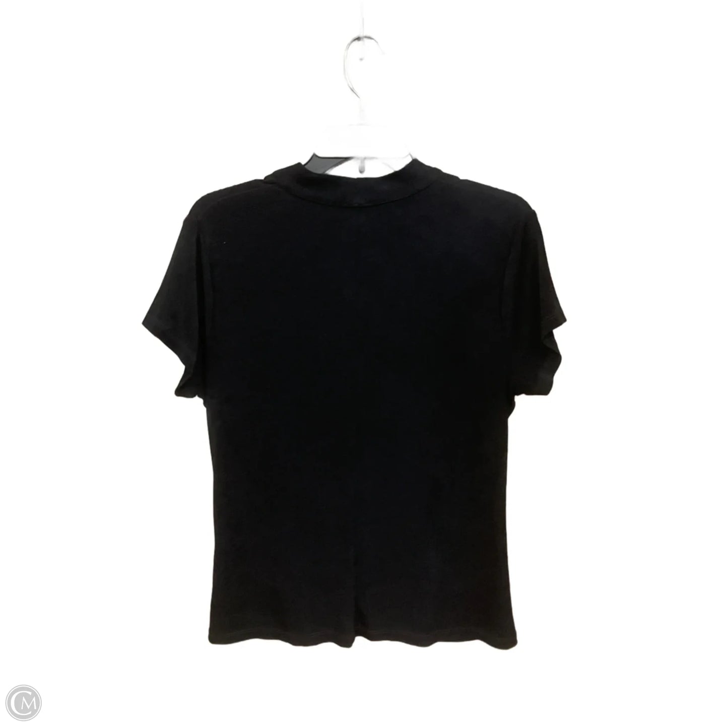 Top Short Sleeve By Chicos In Black, Size: M