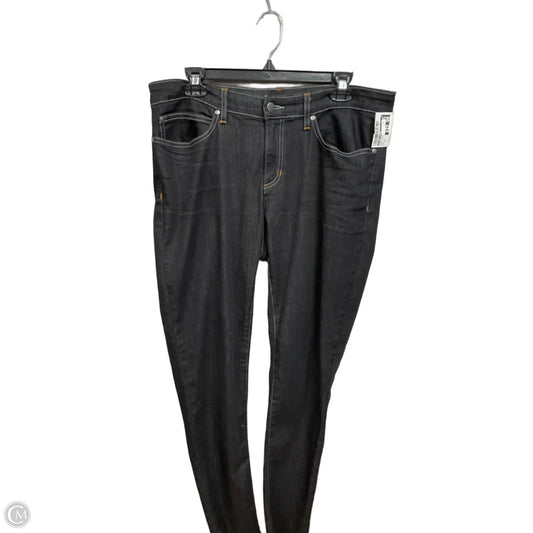 Jeans Skinny By Eileen Fisher In Black Denim, Size: 12