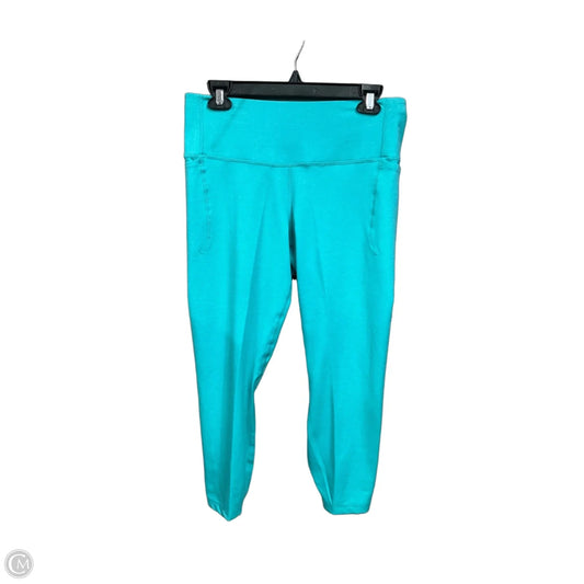 Athletic Leggings By Under Armour In Aqua, Size: L