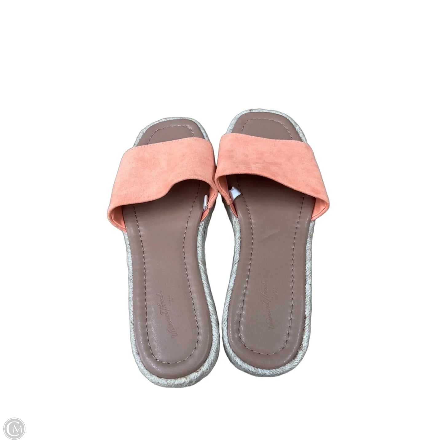 Sandals Flats By Universal Thread In Orange, Size: 7.5
