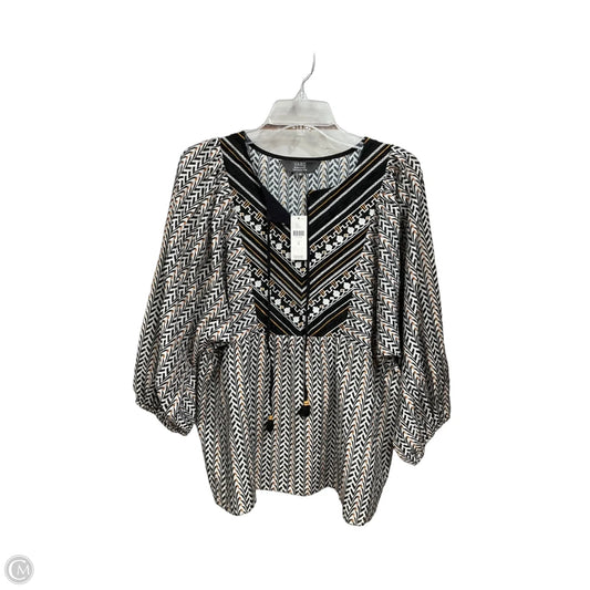 Top 3/4 Sleeve By Cmc In Multi-colored, Size: M