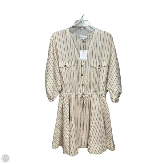 Dress Casual Midi By Gibson And Latimer In Striped Pattern, Size: L