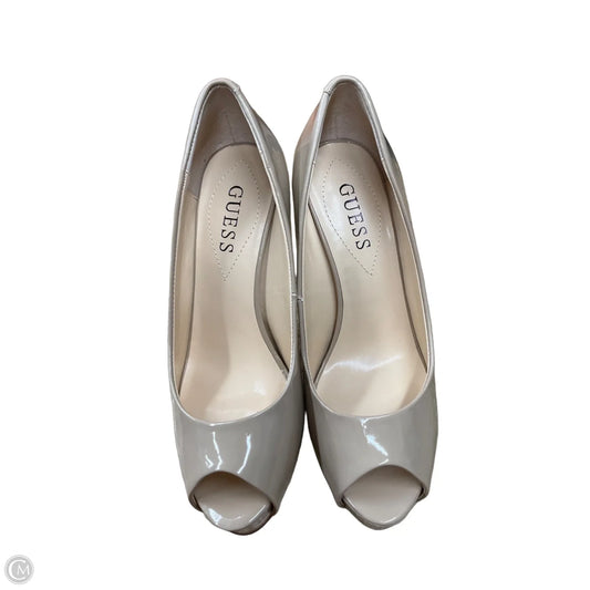 Shoes Heels Stiletto By Guess In Tan, Size: 8