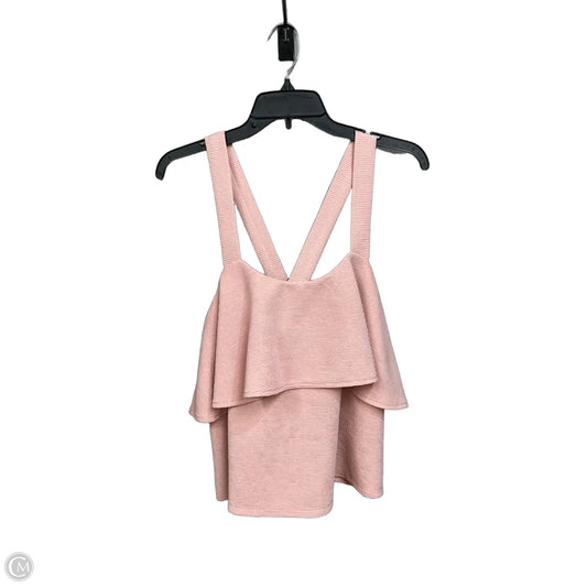 Top Sleeveless By Madewell In Pink, Size: L