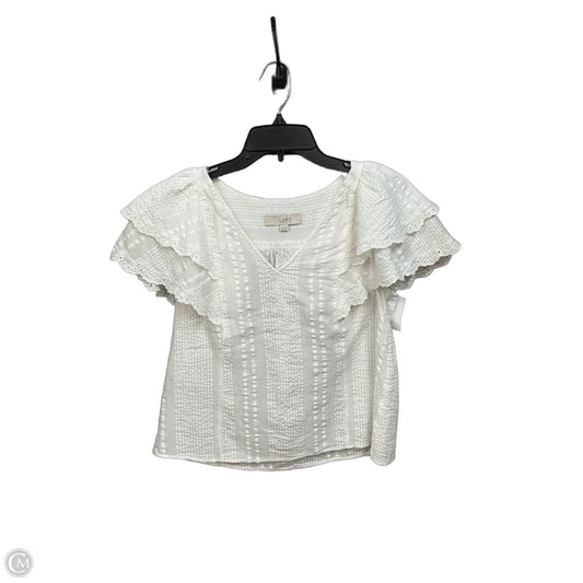 Top Sleeveless By Loft In White, Size: Xs