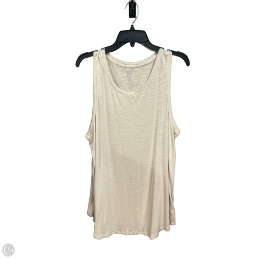 Top Sleeveless By Gap In Beige, Size: Xl