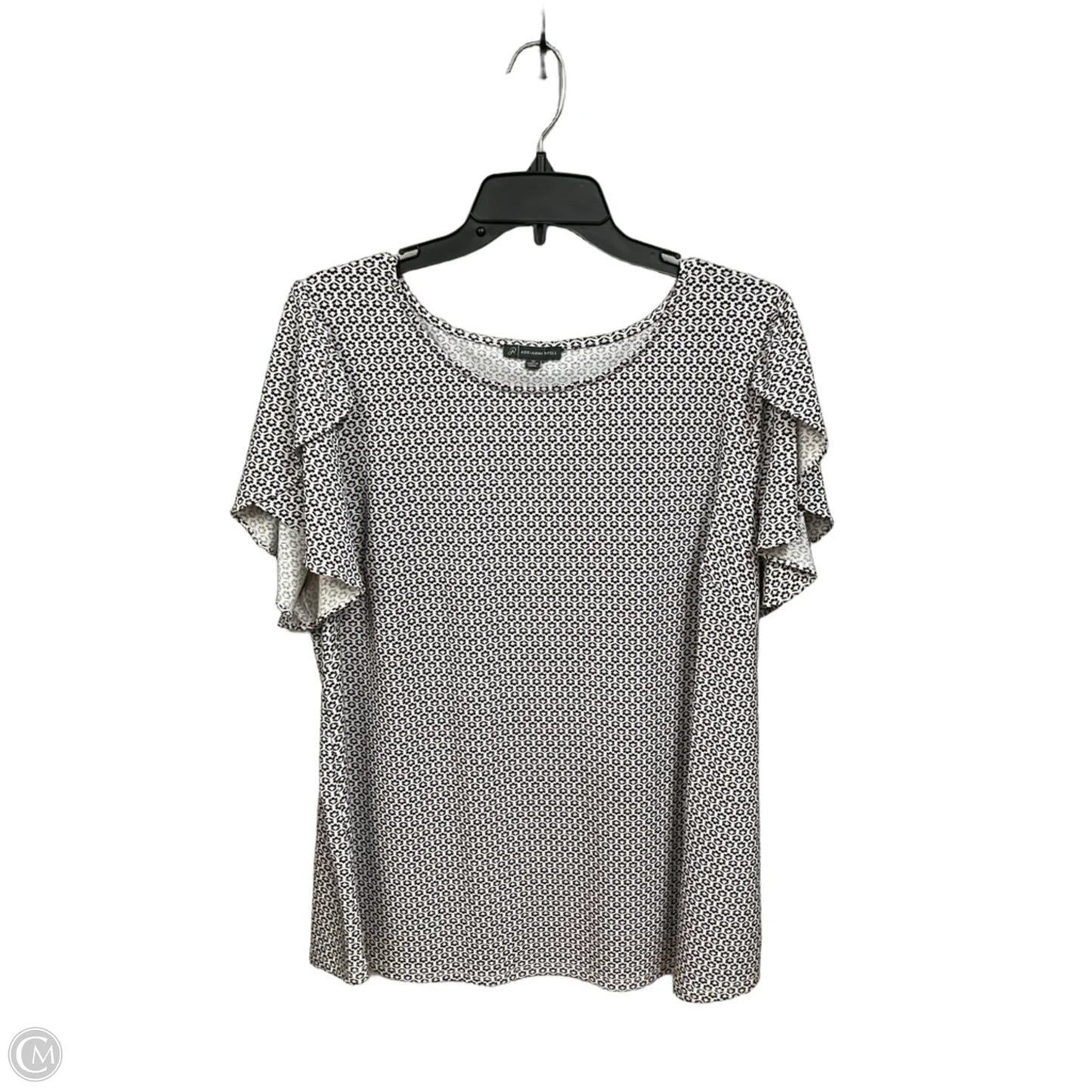 Top Short Sleeve By Adrianna Papell In Floral Print, Size: 1x