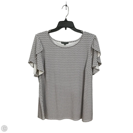 Top Short Sleeve By Adrianna Papell In Floral Print, Size: 1x