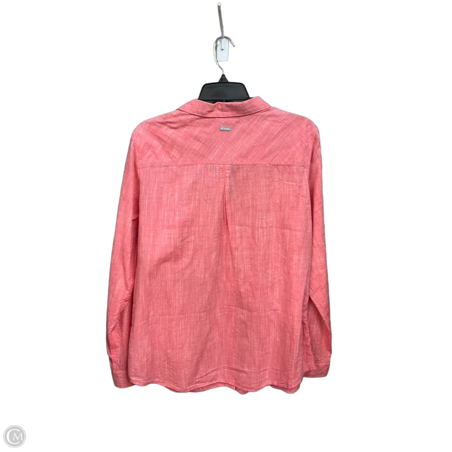 Blouse Long Sleeve By Columbia In Pink, Size: Xl