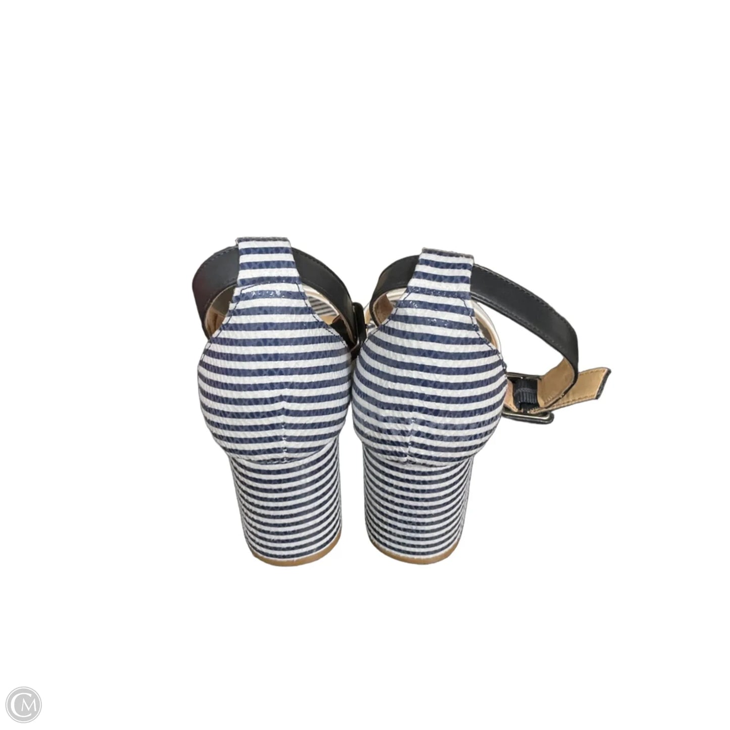 Shoes Heels Block By Cl By Chinese Laundry In Blue & White, Size: 8