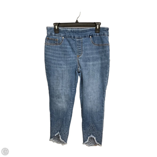 Jeans Skinny By Chicos In Blue Denim, Size: 6p