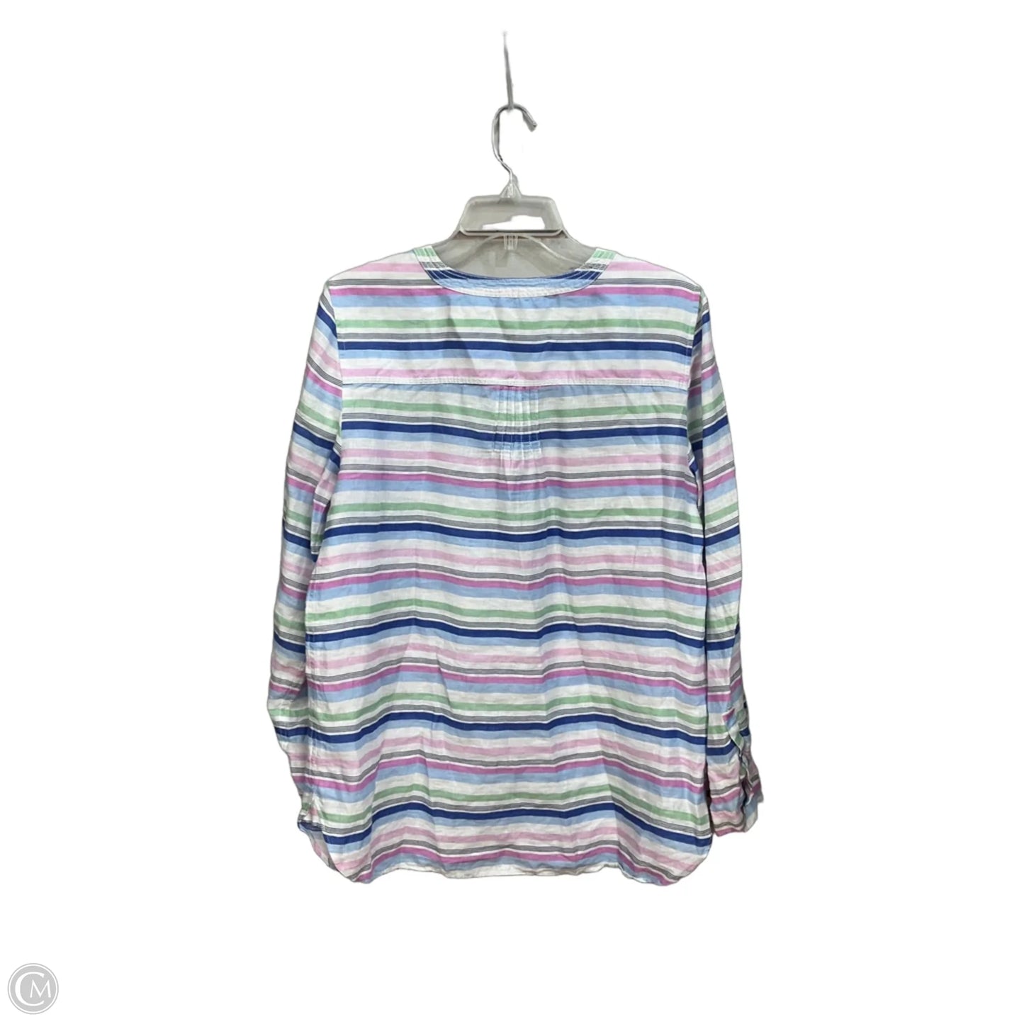 Tunic Long Sleeve By Talbots In Striped Pattern, Size: L