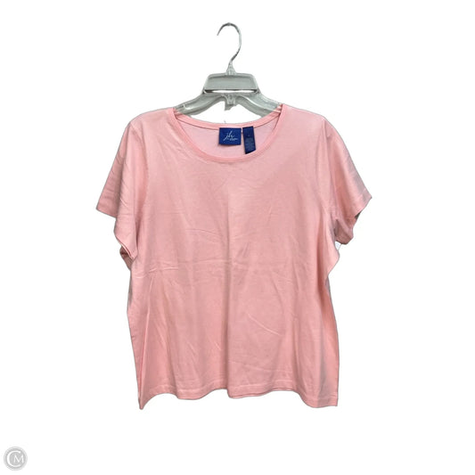 Top Short Sleeve By Cme In Pink, Size: 2x
