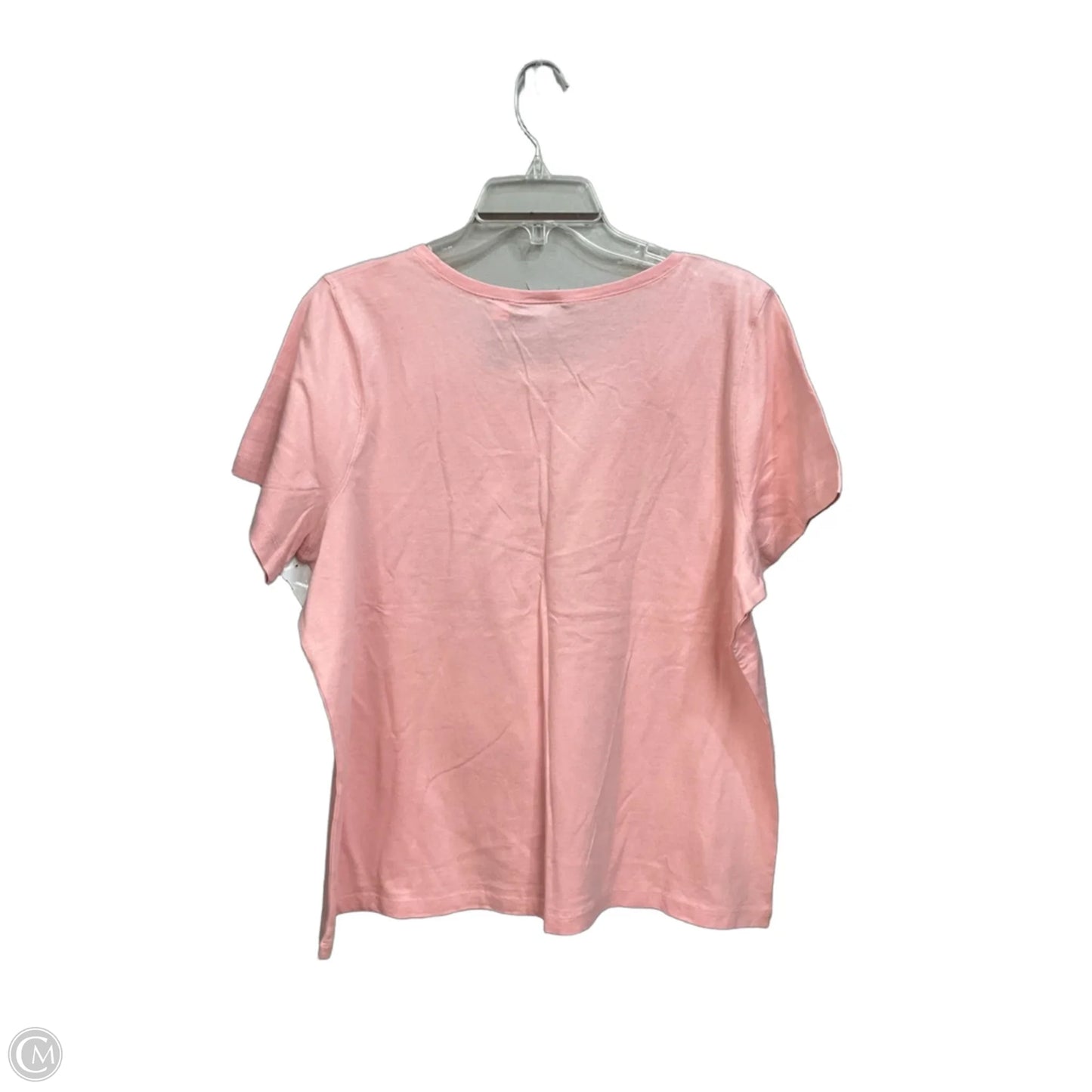 Top Short Sleeve By Cme In Pink, Size: 2x