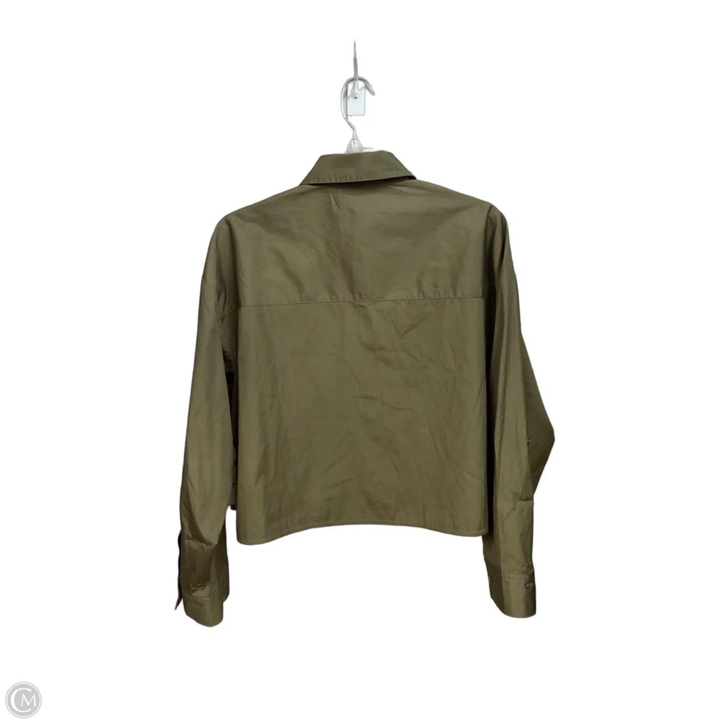Blouse Long Sleeve By Madewell In Green, Size: S