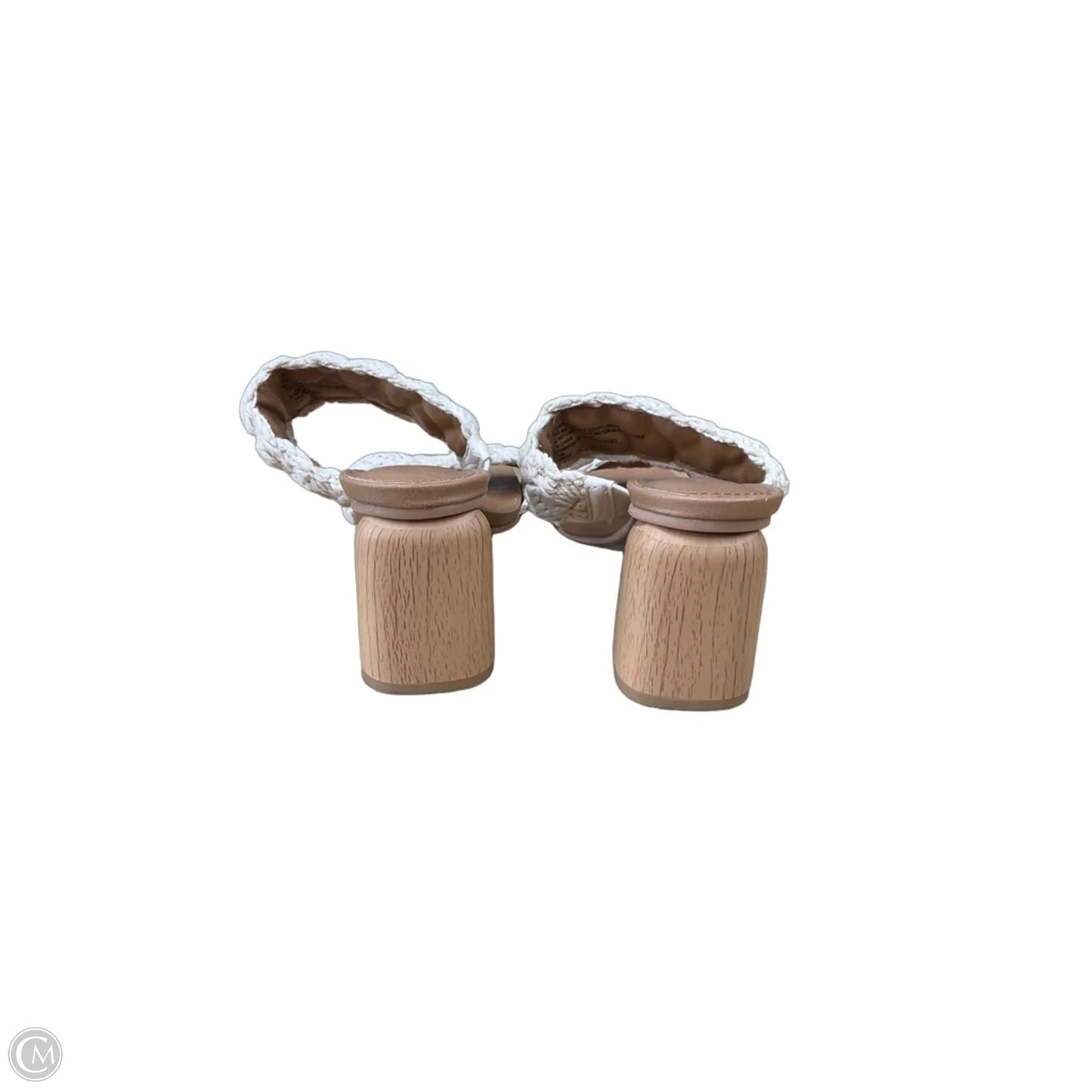 Sandals Heels Block By Universal Thread In Cream, Size: 8.5