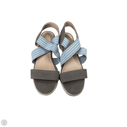Sandals Heels Wedge By Market & Spruce In Tan, Size: 8