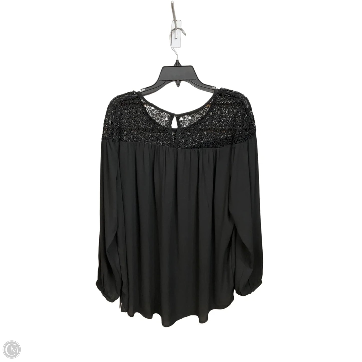 Top Long Sleeve By Loft In Black, Size: L