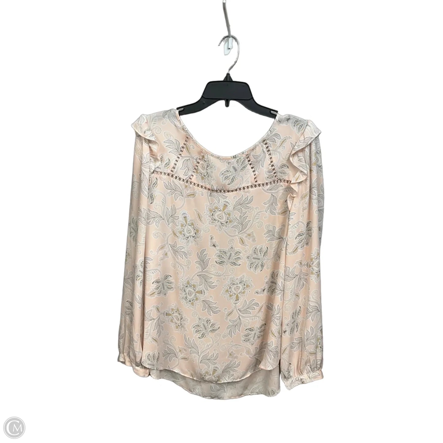 Top Long Sleeve By Loft In Floral Print, Size: Xxl