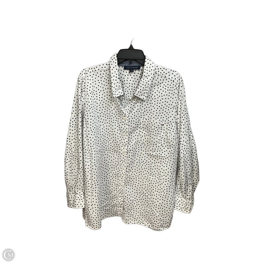 Blouse Long Sleeve By Tommy Hilfiger In Polkadot Pattern, Size: 1x