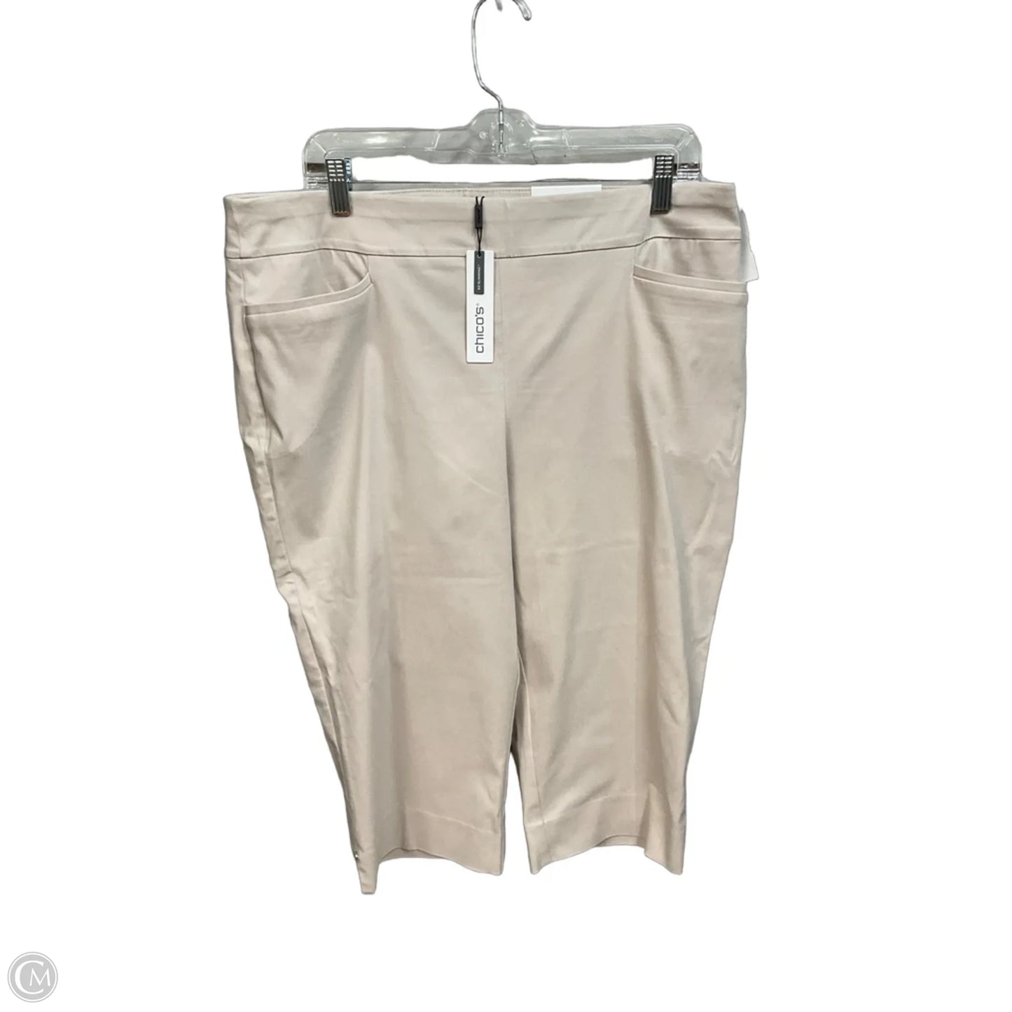 Capris By Chicos In Tan, Size: 14